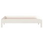vidaXL Cama apilable de madera pino maciza blanco 80x200 cm