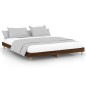 vidaXL Estructura de cama madera contrachapada marrón roble 150x200 cm