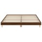 vidaXL Estructura de cama madera contrachapada marrón roble 150x200 cm