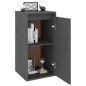 vidaXL Armario de pared de madera maciza de pino gris 30x30x60 cm