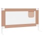 vidaXL Barandilla de seguridad cama de niño gris taupe tela 140x25 cm vidaXL Barandilla de seguridad cama de niño gris taupe tela 140x25 cm