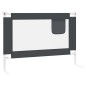 vidaXL Barandilla de seguridad cama de niño tela gris oscuro 90x25 cm vidaXL Barandilla de seguridad cama de niño tela gris oscuro 90x25 cm