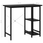 vidaXL Escritorio para ordenador de MDF y metal negro 80x40x72 cm vidaXL Escritorio para ordenador de MDF y metal negro 80x40x72 cm
