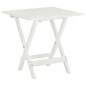 vidaXL Mesa terraza bistró madera maciza de acacia blanco 46x46x47 cm vidaXL Mesa terraza bistró madera maciza de acacia blanco 46x46x47 cm