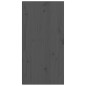 vidaXL Armario de pared de madera maciza de pino gris 30x30x60 cm