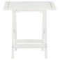 vidaXL Mesa terraza bistró madera maciza de acacia blanco 46x46x47 cm vidaXL Mesa terraza bistró madera maciza de acacia blanco 46x46x47 cm