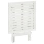 vidaXL Mesa terraza bistró madera maciza de acacia blanco 46x46x47 cm vidaXL Mesa terraza bistró madera maciza de acacia blanco 46x46x47 cm