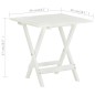 vidaXL Mesa terraza bistró madera maciza de acacia blanco 46x46x47 cm vidaXL Mesa terraza bistró madera maciza de acacia blanco 46x46x47 cm