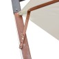 vidaXL Sombrilla colgante 350 cm con palo de madera blanca vidaXL Sombrilla colgante 350 cm con palo de madera blanca