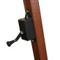 vidaXL Sombrilla colgante 350 cm con palo de madera blanca vidaXL Sombrilla colgante 350 cm con palo de madera blanca