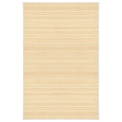 vidaXL Alfombra de bambú color natural 100x160 cm
