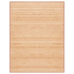 vidaXL Alfombra de bambú marrón 150x200 cm