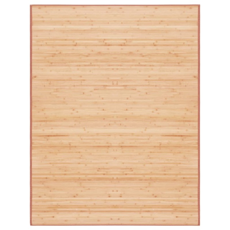 vidaXL Alfombra de bambú marrón 150x200 cm