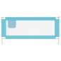 vidaXL Barandilla de seguridad cama de niño azul tela 200x25 cm vidaXL Barandilla de seguridad cama de niño azul tela 200x25 cm