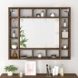 vidaXL Mueble con espejo y LED marrón roble 91x15x76,5 cm vidaXL Mueble con espejo y LED marrón roble 91x15x76,5 cm
