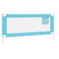 vidaXL Barandilla de seguridad cama de niño azul tela 200x25 cm vidaXL Barandilla de seguridad cama de niño azul tela 200x25 cm