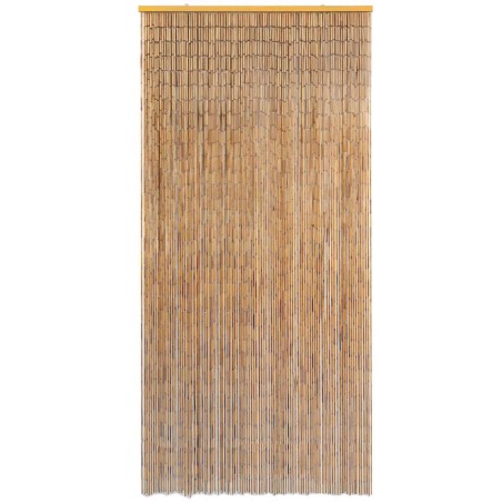 vidaXL Cortina de bambú para puerta contra insectos 100x220 cm