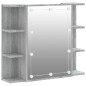 vidaXL Mueble con espejo y LED color gris Sonoma 70x16,5x60 cm vidaXL Mueble con espejo y LED color gris Sonoma 70x16,5x60 cm