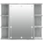 vidaXL Mueble con espejo y LED color gris Sonoma 70x16,5x60 cm vidaXL Mueble con espejo y LED color gris Sonoma 70x16,5x60 cm