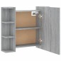 vidaXL Mueble con espejo y LED color gris Sonoma 70x16,5x60 cm vidaXL Mueble con espejo y LED color gris Sonoma 70x16,5x60 cm