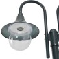 vidaXL Farola de jardín con 2 luces aluminio verde oscuro E27 220 cm vidaXL Farola de jardín con 2 luces aluminio verde oscuro E27 220 cm