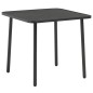 vidaXL Juego de comedor de jardín 5 piezas acero gris oscuro vidaXL Juego de comedor de jardín 5 piezas acero gris oscuro
