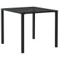 vidaXL Mesa y sillas bistró de jardín 3 piezas acero negro vidaXL Mesa y sillas bistró de jardín 3 piezas acero negro