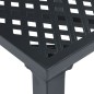 vidaXL Mesa y sillas bistró de jardín 3 piezas acero negro vidaXL Mesa y sillas bistró de jardín 3 piezas acero negro