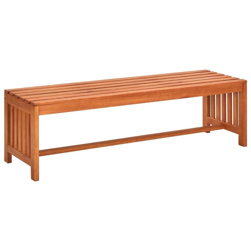 vidaXL Banco de jardín 130 cm madera de eucalipto maciza vidaXL Banco de jardín 130 cm madera de eucalipto maciza