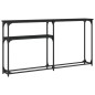 vidaXL Mesa consola madera de ingeniería negra 145x22,5x75 cm vidaXL Mesa consola madera de ingeniería negra 145x22,5x75 cm