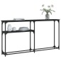 vidaXL Mesa consola madera de ingeniería negra 145x22,5x75 cm vidaXL Mesa consola madera de ingeniería negra 145x22,5x75 cm