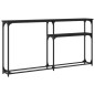 vidaXL Mesa consola madera de ingeniería negra 145x22,5x75 cm vidaXL Mesa consola madera de ingeniería negra 145x22,5x75 cm