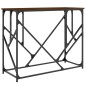 vidaXL Mesa consola madera de ingeniería marrón roble 100x40x80 cm vidaXL Mesa consola madera de ingeniería marrón roble 100x40x80 cm