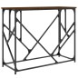vidaXL Mesa consola madera de ingeniería marrón roble 100x40x80 cm vidaXL Mesa consola madera de ingeniería marrón roble 100x40x80 cm
