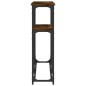 vidaXL Mesa consola madera de ingeniería roble ahumado 145x22,5x75 cm vidaXL Mesa consola madera de ingeniería roble ahumado 145x22,5x75 cm