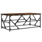 vidaXL Mesa de centro madera contrachapada roble ahumado 100x50x40 cm vidaXL Mesa de centro madera contrachapada roble ahumado 100x50x40 cm