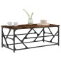 vidaXL Mesa de centro madera contrachapada roble ahumado 100x50x40 cm vidaXL Mesa de centro madera contrachapada roble ahumado 100x50x40 cm