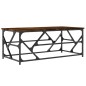 vidaXL Mesa de centro madera contrachapada roble ahumado 100x50x40 cm vidaXL Mesa de centro madera contrachapada roble ahumado 100x50x40 cm
