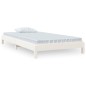 vidaXL Cama apilable de madera pino maciza blanco 90x190 cm vidaXL Cama apilable de madera pino maciza blanco 90x190 cm