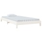 vidaXL Cama apilable de madera pino maciza blanco 90x190 cm vidaXL Cama apilable de madera pino maciza blanco 90x190 cm