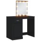 vidaXL Tocador con luces LED negro 90x42x132,5 cm vidaXL Tocador con luces LED negro 90x42x132,5 cm