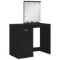 vidaXL Tocador con luces LED negro 90x42x132,5 cm vidaXL Tocador con luces LED negro 90x42x132,5 cm