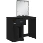 vidaXL Tocador con luces LED negro 90x42x132,5 cm vidaXL Tocador con luces LED negro 90x42x132,5 cm