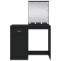 vidaXL Tocador con luces LED negro 90x42x132,5 cm vidaXL Tocador con luces LED negro 90x42x132,5 cm
