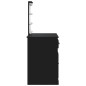 vidaXL Tocador con luces LED negro 90x42x132,5 cm vidaXL Tocador con luces LED negro 90x42x132,5 cm