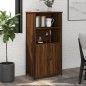 vidaXL Aparador alto madera contrachapada marrón roble 62x36x121,5 cm vidaXL Aparador alto madera contrachapada marrón roble 62x36x121,5 cm