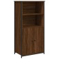 vidaXL Aparador alto madera contrachapada marrón roble 62x36x121,5 cm vidaXL Aparador alto madera contrachapada marrón roble 62x36x121,5 cm
