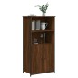 vidaXL Aparador alto madera contrachapada marrón roble 62x36x121,5 cm vidaXL Aparador alto madera contrachapada marrón roble 62x36x121,5 cm