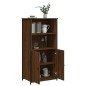 vidaXL Aparador alto madera contrachapada marrón roble 62x36x121,5 cm vidaXL Aparador alto madera contrachapada marrón roble 62x36x121,5 cm