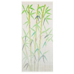 vidaXL Cortina de bambú para puerta contra insectos 90x200 cm